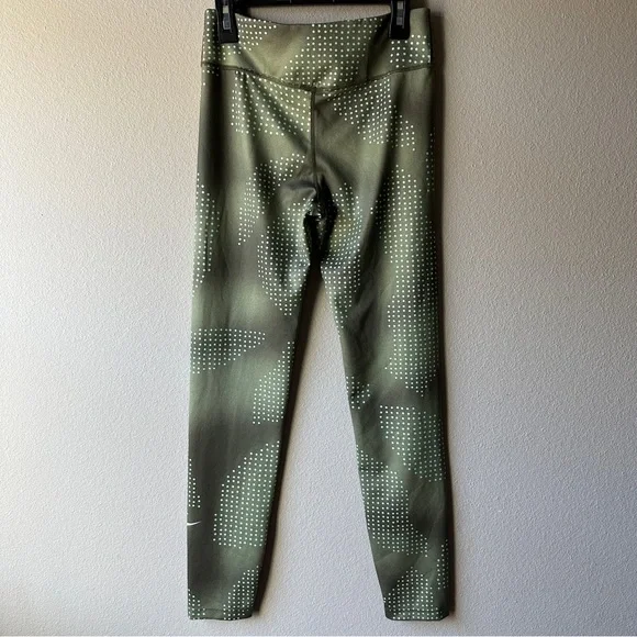 NWOT Nike green juniors stretchy active running workout leggings - Picture 4 of 4